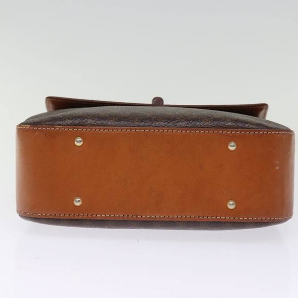 CELINE Macadam Canvas Hand Bag PVC 2way Brown Auth 74543 - Picture 5 of 16